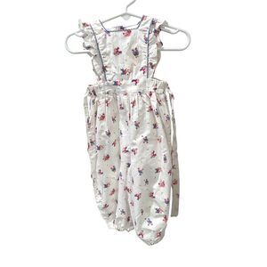 Vintage Mary Mac Carthy Paris France Romper Toddler Girl 12M